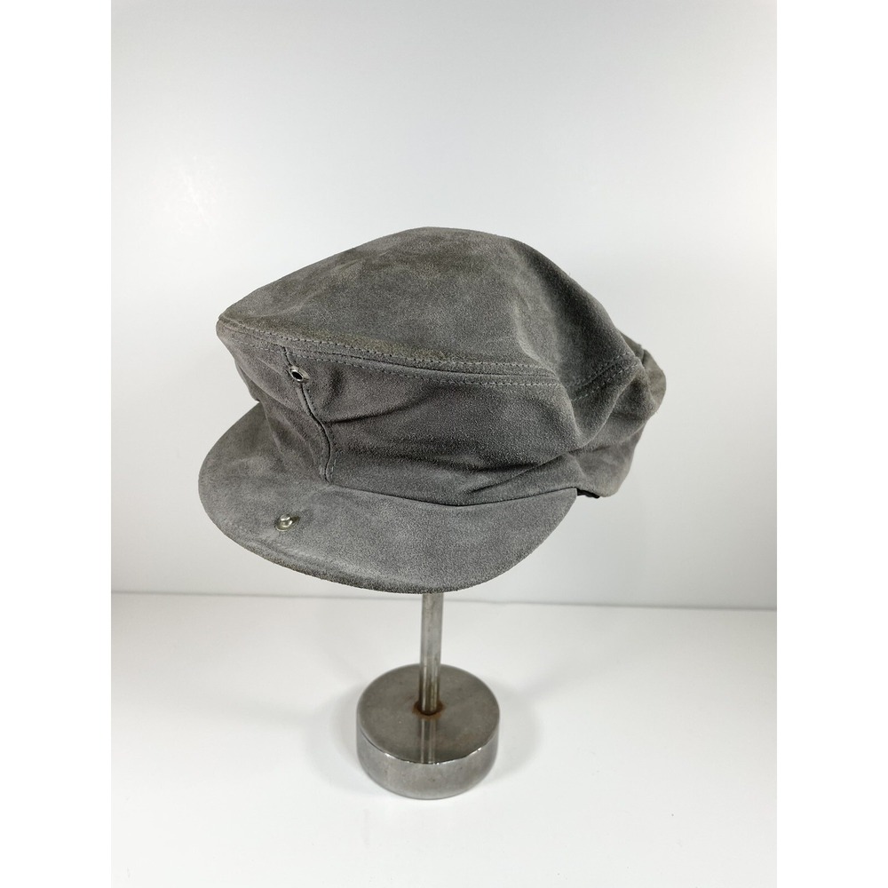 Vintage Henschel The Astro Cap Messager Hat Tan Suede Adjustable Made in USA